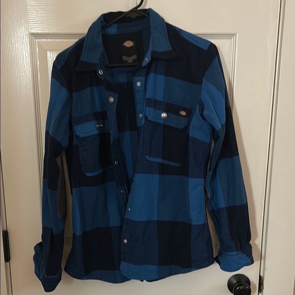 Blue and Black Plaid Women’s Shirt
